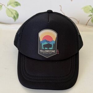 BUBU Yellowstone National Park Black Youth SnapBack Trucker Hat